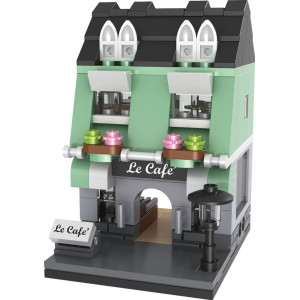 Brick Loot Exclusive Mini City Le Cafe Parisian Restaurant Boutique Modular Custom Designed Model Compatible With Lego And O