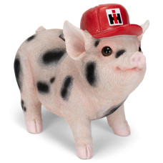 International Harvester Ih Polyresin Spotted Piglet Bank 6864