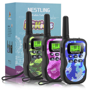 Nestling Walkie Talkies For Kids 22 Channels 2 Way Radio Toy 3 Km Range Best Christmas Birthday Gifts For 312 Year Old Kids T