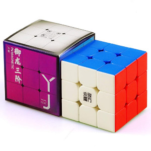 Liangcuber Yongjun Yj Yulong 3X3 2M Speed Cube Yj Yulong V2 M 3X3X3 Magnetic Magic Cube 56Mm Stickerless Magnetic Version