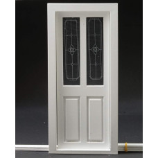 Dollhouse Miniature Transom Door White