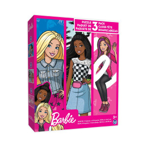 Barbie 3 In 1 Jigsaw Puzzles For Kids Great Birthday Educational Gifts For Boys And Girls Colorful Pieces Fit Together Per