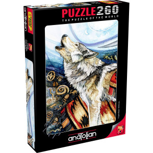 Anatolian Puzzle Howling Wolf 260 Piece Jigsaw Puzzle 3328 Multicolor Ana3328