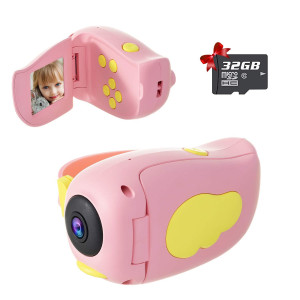 Ddad Kids Camera Handheld Digital Video Camera Gifts For Boys And Girls 10Mp 1080P Toddler Video Recorder Rechargeable And S