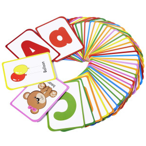 Alphabet Flash Cards For Toddlers Teach Toddler Abc Letters Words 52 Doublesided Uppercase And Lowercase Letters Cards Pr