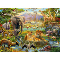 Ravensburger Animals Of The Savannah Puzzle 200 Unique Pieces Kids Educational Fun Puzzle Pieces Sustainable Fsc Certifie