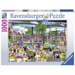 Ravensburger Amsterdam Flower Market 1000 Piece Jigsaw Puzzle For Adults Kids Age 12 Years Up