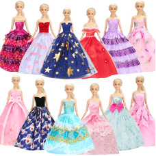 Sotogo 12 Sets Doll Clothes For 115 Inch Girl Doll Handmade Doll Outfits Fashion Doll Dresses Party Wedding Dresses Doll Gowns