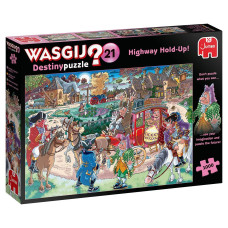 Jumbo Wasgij Retro Destiny 21 Highway Hold Up Unique Collectable Jigsaw Puzzles For Adults 1 000 Piece