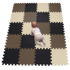 Yiminyuer 20 Tiles 30Cm 30Cm 1Cm Each Tile Baby Soft Puzzle Play Mats Kids Thick Eva Foam Floor Toddlers Childrens Soft