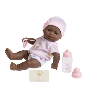 Jc Toys La Newborn Nursery 7 Piece Doll Gift Set 12 Lifelike African American Doll With Accessories Pink Ages 2 1