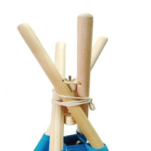 Jekanel Teepee Stabilizer Pole Fixator Anticollapse Kit For 4 Poles Kids Teepee Make Tee Pee Stability