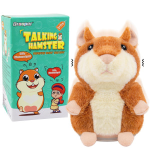 Qrooper Toddler Toys Talking Hamster Repeats What You Say Stuffed Animals Toys For Kids Talking Toys For 2 3 Year Old Girl Boy