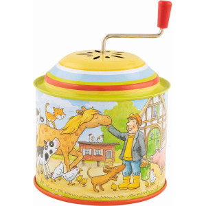 Goki Musikspieldose Bauernhof Melodie Old Mcdonald Had A Farm H 105 Cm 8 Cm Blech Per Stck