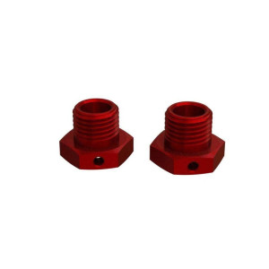 Arrma Aluminum Wheel Hex 17Mm 146Mm Thick Red 2 Ara311035