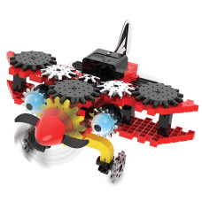 The Learning Journey Techno Gears Bionic Biplane 80 Pieces Toy Interlocking Gear Sets For Boys Girls Ages 612 Years