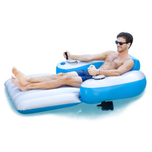 Poolcandy Splash Runner Motorized Pool Lounger Splash Runner 9V Motorized Deluxe Pool Lounger