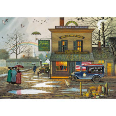 Buffalo Games Charles Wysocki Dampy Donuts On A Dreary Day 300 Large Piece Jigsaw Puzzle