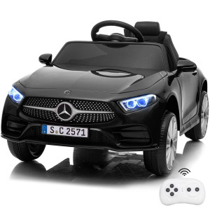 Bopilon Kids Electric Ride On Car With Remote Control 12V Licensed Mercedes Benz Kids Car Battery Powered Electric Vehicles Toy