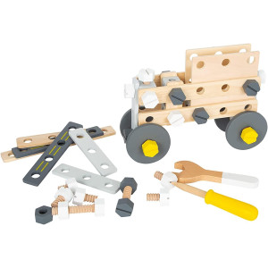 Small Foot Wooden Toys Ultimate Construction Set Includes Wooden Wrench Drill And Screwspremium Building Toys For Boys And Gi