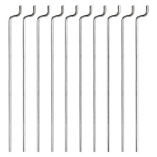 Uxcell 1Mm X 400Mm 157 Inch Steel Z Pullpush Rods Parts For Rc Airplane Plane Boat Replacement Pack Of 10