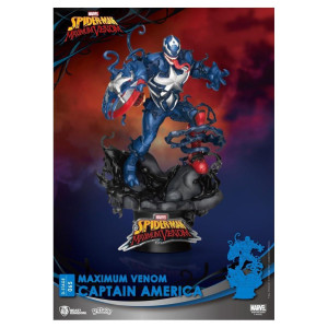 Beast Kingdom Maximum Venom Captain America Ds065 Dstage Statue Multicolor