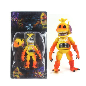 Yleafun Five Night Game Pizzeria Simulator Action Figure Toy 65Inch Animatronics Nightmare Foxybonniefazbearchica