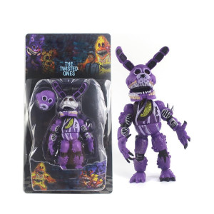 Yleafun Five Night Game Pizzeria Simulator Action Figure Toy 65Inch Animatronics Nightmare Foxybonniefazbearchica