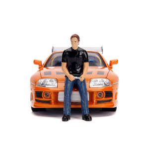 Fast Furious 118 Toyota Supra Diecast Car 3 Brian Figure Toys For Kids And Adults Orange