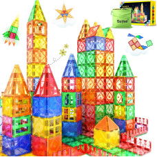 Magnetic Tiles Toys For 3 Year Old Boys And Girls Magnetic Building Blocks Stem Learning Toys Sensory Montessori Toys For Toddle