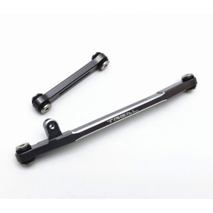 Treal Aluminum 7075 Steering Links Set For Axial Scx24 124 Scalev2 Grey