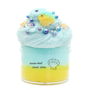 Xiutao Fluffy Cloud Slime For Kids Diy Adults Stress Relief Toy Super Soft Nonsticky Educational Game Family Interaction Brain