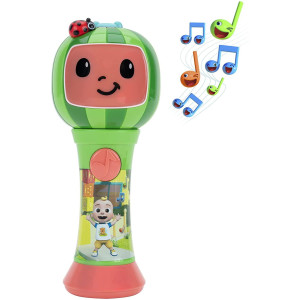 First Act Discovery Cocomelon Musical Sing-Along Microphone Plays Clips Of The ‘Thank You’ Song - Musical Instruments For Kids, Toddlers, And Preschoolers