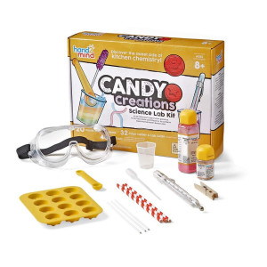 Hand2Mind Candy Creations Science Lab Kit Make Lollipops Gelatin And Candy Molds Candy Making Kit For Kids Gummy Bear Maker