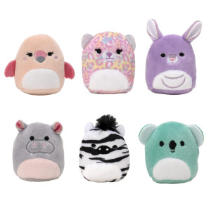 Squishville Mystery Minisquishmallows Plush Wildlife Squad Six 2Inch Characters Includes Michaela And Kiki Plus Four Mys