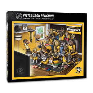 Youthefan Nhl Pittsburgh Penguins Purebred Fans 500Pc Puzzle A Real Nailbiter