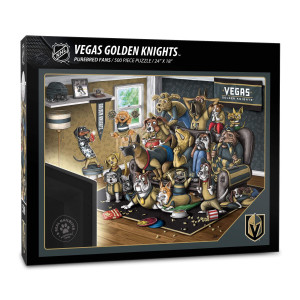 Youthefan Nhl Vegas Golden Knights Purebred Fans 500Pc Puzzle A Real Nailbiter