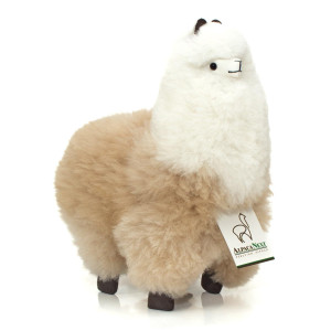 Alpacanext Llama Stuffed Animal 12 Inch Cute Soft And Cuddly Alpaca Plush Toy Handcrafted On Real Alpaka Natural Fur 12 In