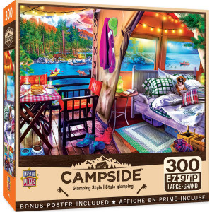 Masterpieces 300 Piece Ez Grip Jigsaw Puzzle Glamping Style 18X24