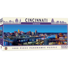 Masterpieces 1000 Piece Jigsaw Puzzle For Adults Family Or Kids Cincinnati Panoramic 13X39