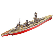 Piececool 3D Metal Puzzle Warship Model Kits Fuso Battleship Military Watercraft Model Building Kits For Adults Diy 3D Brain T