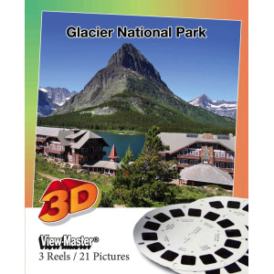 Glacier National Park Viewmaster Reels 21 3D Images 3 Reel Set