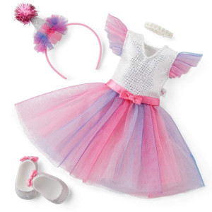 American Girl Welliewishers 145Inch Doll Rainbow Birthday Outfit With Headband Necklace And Shoes For Ages 4