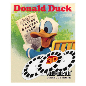 Donald Duck Sculpted Art Viewmaster 3 Reels 21 3D Images