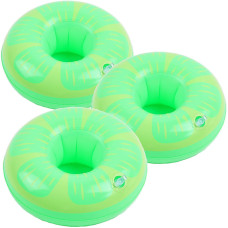 Inflatable Drink Holder 3 Pack Lemon Drink Pool Floats Cup Holders For Summer Pool Party Variety Shape To Choose