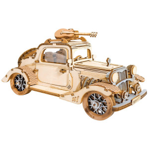 Robotime 3D Wooden Puzzles Car Diy Model Kits To Build Wooden Model Vintage Car Craft Gift For Collection Lover