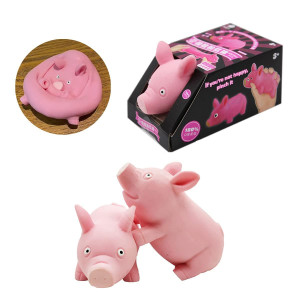 Squishy Toy Pink Pig Gifts For Kids Adults Popping Out Eyes Animal Squishies Anxiety Stress Relief Autism Disorders Funny Piggy