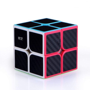 Liangcuber Qy Toys 2X2 Speed Cube Qidi S 2X2 Puzzle Cube Carbon Fiber Version Magic Cubes