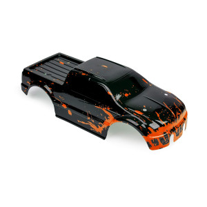 Summitlink Custom Body Muddy Orange Over Black Style Compatible For Te Maxx Shell Cover Emaxx 110 Scale Rc Car Or Truck Truc