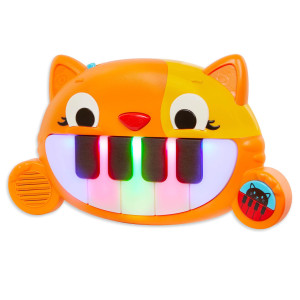 B Toys B Baby Mini Meowsic Mini Toy Keyboard Baby Piano Songs Sounds Lights Sensory Baby Toys 6 Months